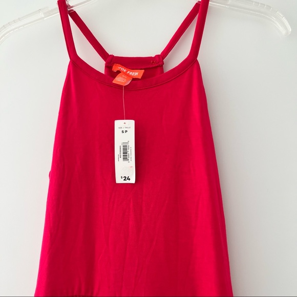 💕 Joe Fresh cotton spaghetti strap long dress in pink NWT - Picture 9 of 10